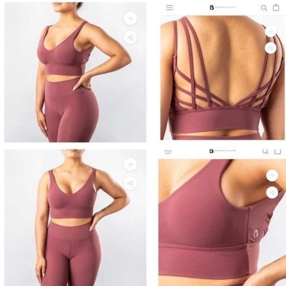 Buffbunny monarch sports bra mauve